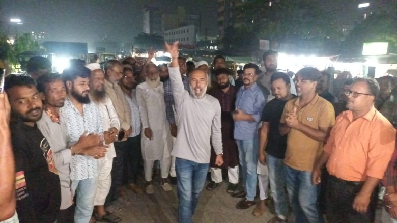 পলাশের নেতৃত্বে নতুন কোর্ট এলাকায় বিএনপি