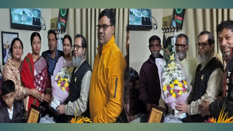 সনাতনীদের ফুলের শুভেচ্ছায় সিক্ত কালাম