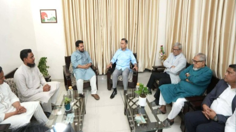 নাহিদের বাসায় বিএনপি চেয়ারপার্সন তারেক 