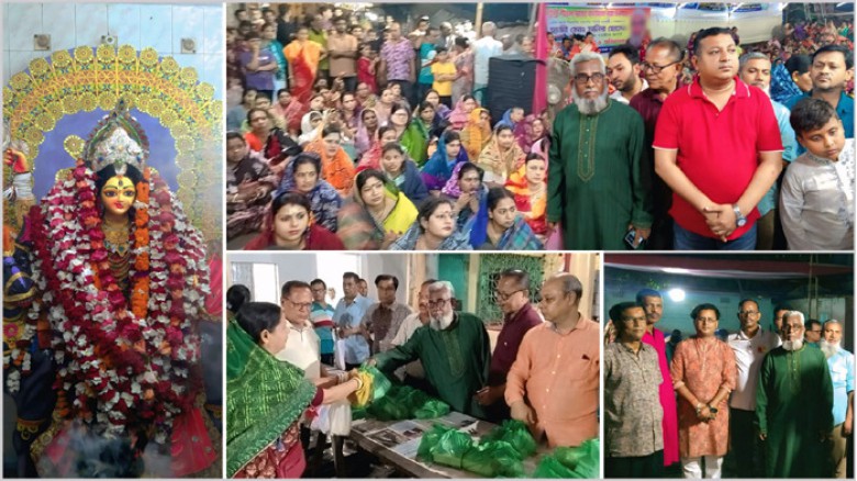 দেওভোগে শতবছরের ঐতিহ্যবাহী শীতলা পূজা পর