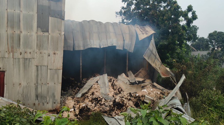 বন্দরে তুলা কারখানায় ভয়াবহ আগুন: ৫২ টন ত