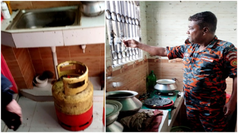 বন্দরে গ্যাস সিলিন্ডার লিকেজ থেকে বিস্ফো