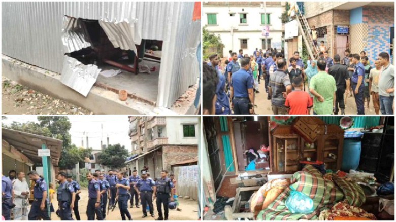 সোনারগাঁয়ে দুপক্ষের ধাওয়া পাল্টা ধাওয়া ও